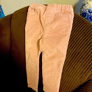Dip brand pink corduroy pants with gold stars . Adorable